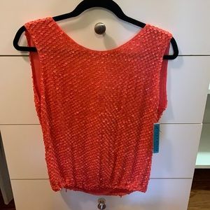 Alice and Olivia sequence sleeveless top